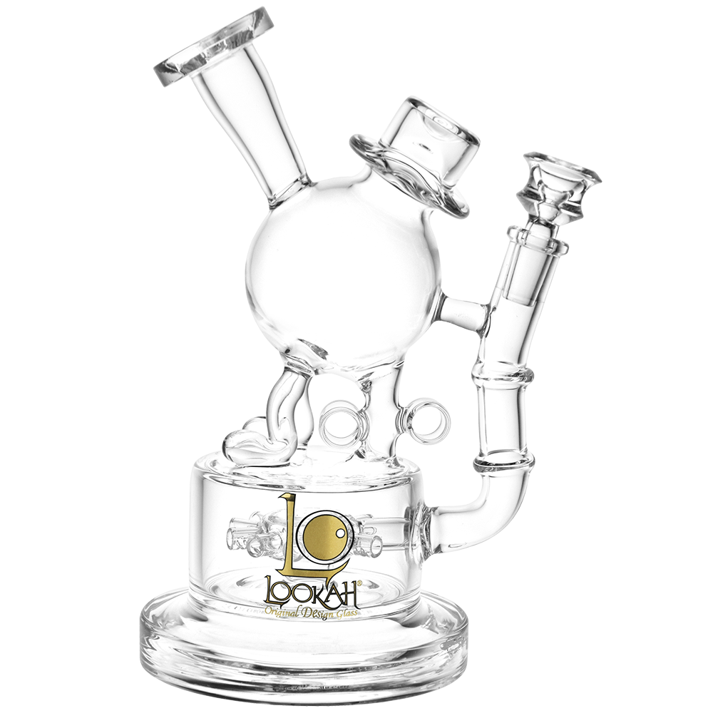 Lookah Dancing Hat Bong Transparent Clear Glass Bongs - Tophatter Daily Deals