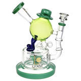 Lookah Dancing Hat Bong Opaque Dark Green Glass Bongs - Tophatter Daily Deals