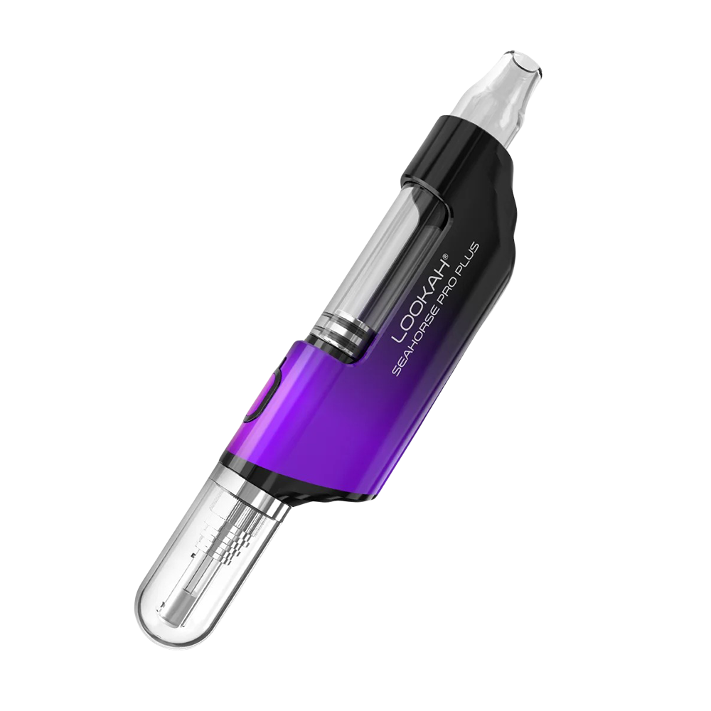 Lookah Seahorse Pro Plus Electric Dab Straw Lookah Purple Black Gradient Vaporizers - Tophatter Daily Deals