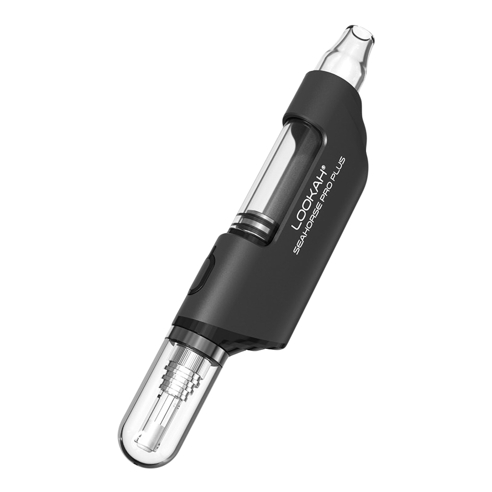 Lookah Seahorse Pro Plus Electric Dab Straw Lookah Black Vaporizers - Tophatter Daily Deals