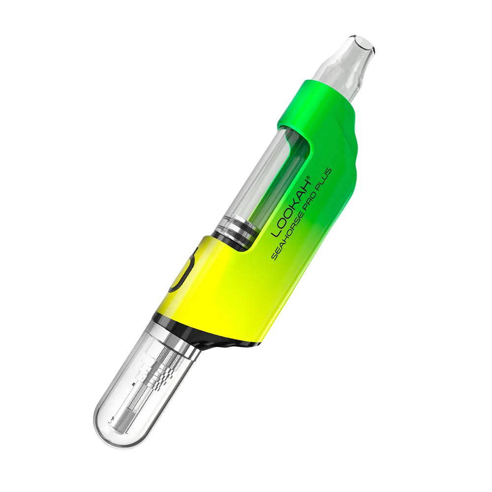 Lookah Seahorse Pro Plus Electric Dab Straw Lookah Neon Green Gradient Vaporizers - Tophatter Daily Deals