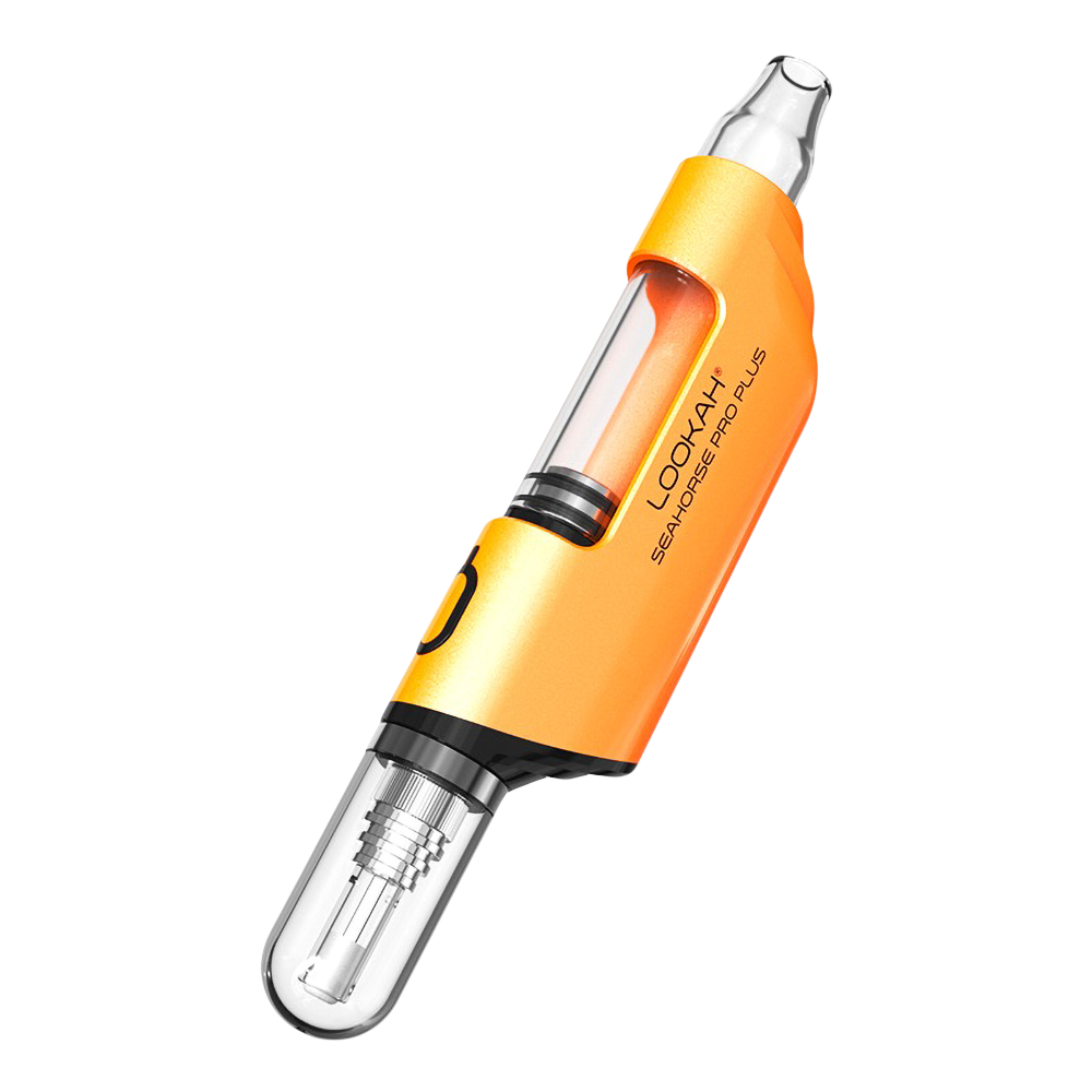 Lookah Seahorse Pro Plus Electric Dab Straw Lookah Orange Vaporizers - Tophatter Daily Deals