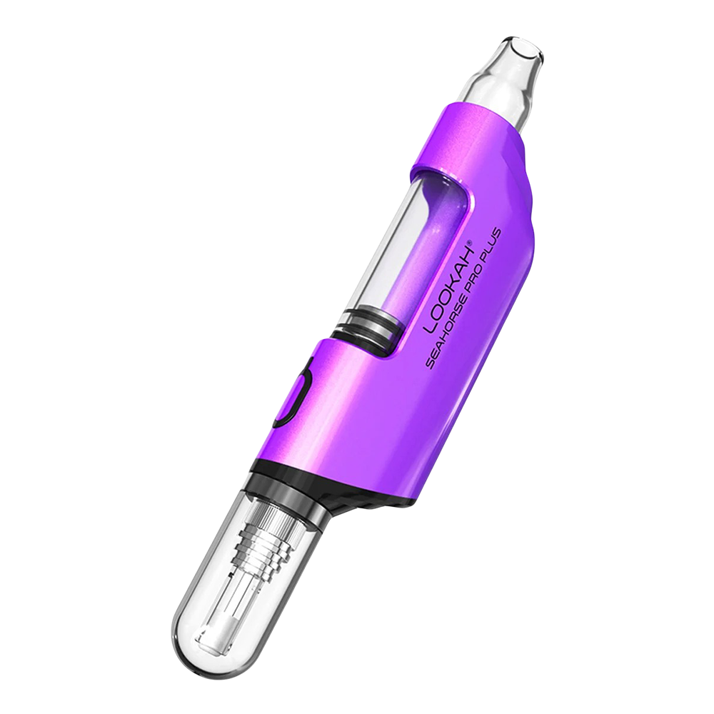 Lookah Seahorse Pro Plus Electric Dab Straw Lookah Purple Vaporizers - Tophatter Daily Deals