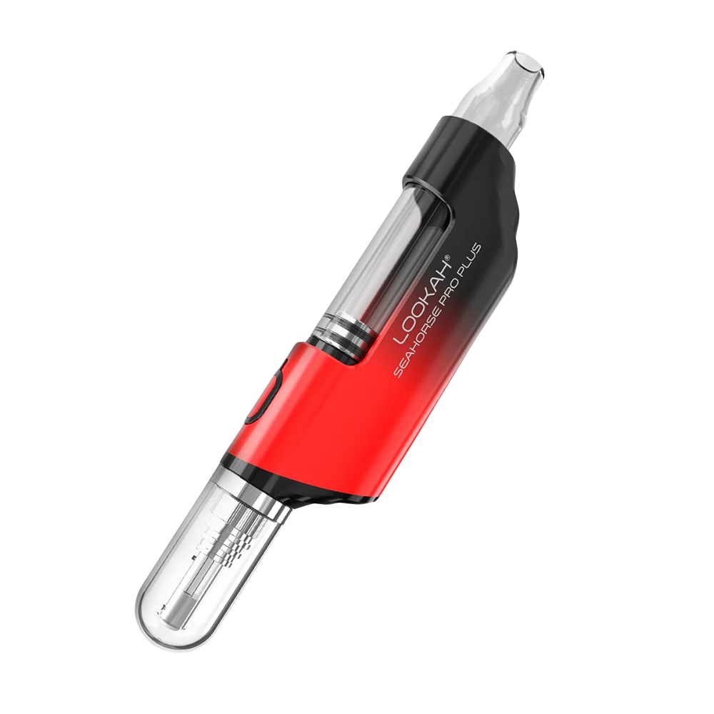 Lookah Seahorse Pro Plus Electric Dab Straw Lookah Red Black Gradient Vaporizers - Tophatter Daily Deals