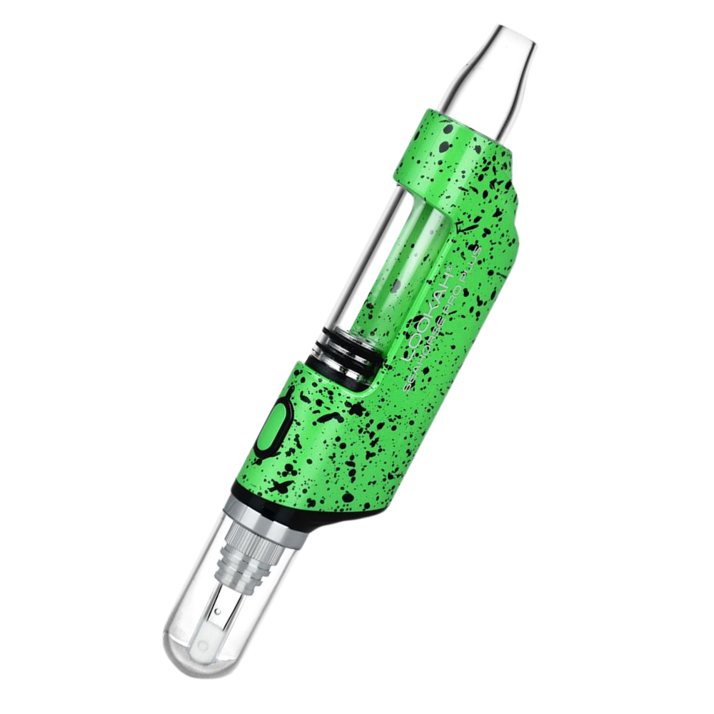 Lookah Seahorse Pro Plus Electric Dab Straw Lookah Green Black Spatter Vaporizers - Tophatter Daily Deals