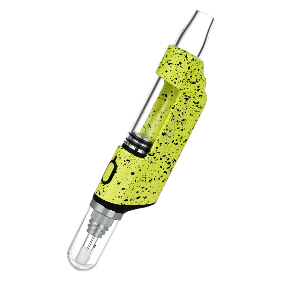 Lookah Seahorse Pro Plus Electric Dab Straw Lookah Neon Green Black Spatter Vaporizers - Tophatter Daily Deals