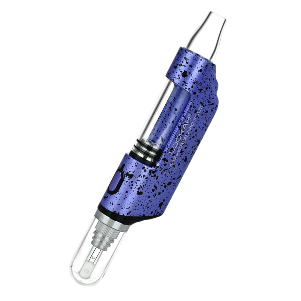 Lookah Seahorse Pro Plus Electric Dab Straw Lookah Purple Black Spatter Vaporizers - Tophatter Daily Deals