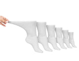 Men's Cotton Diabetic Crew Socks (6 Pair) White Men's Socks - Tophatter Daily Deals