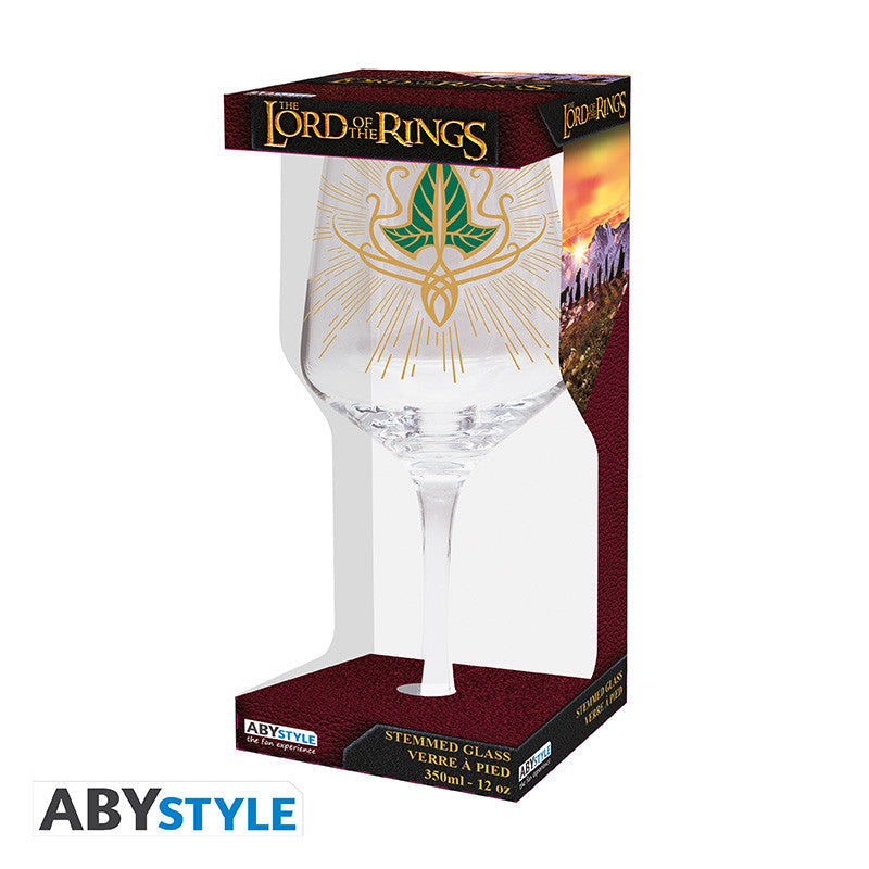 The Lord of the Rings - Lorien Leaf Stemmed Glass Glassware - Tophatter Daily Deals