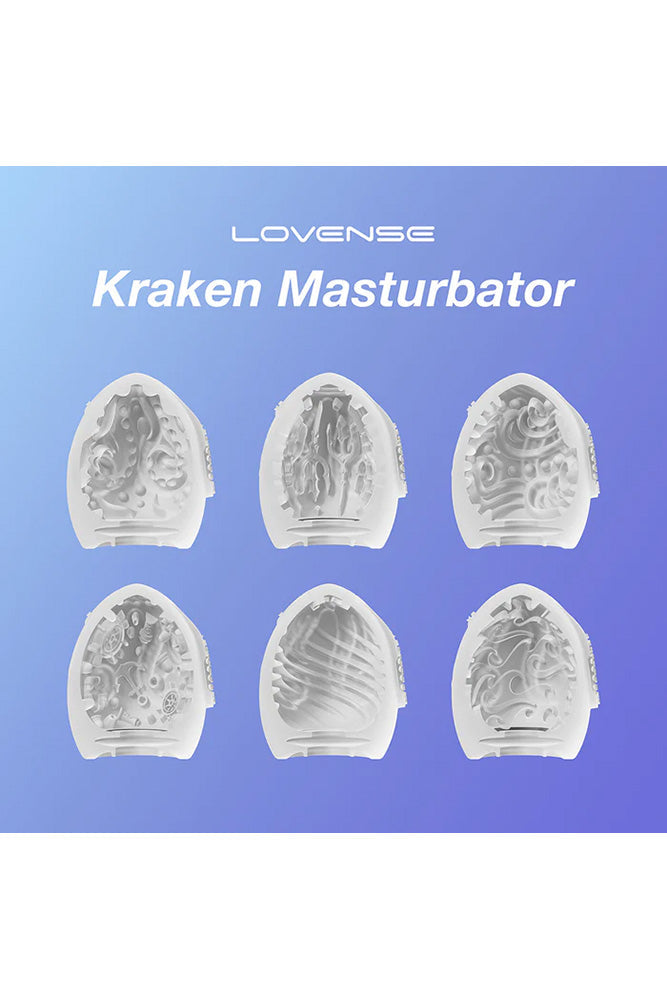 Lovense - Kraken Egg Masturbator - White Sex Toy - Tophatter Daily Deals