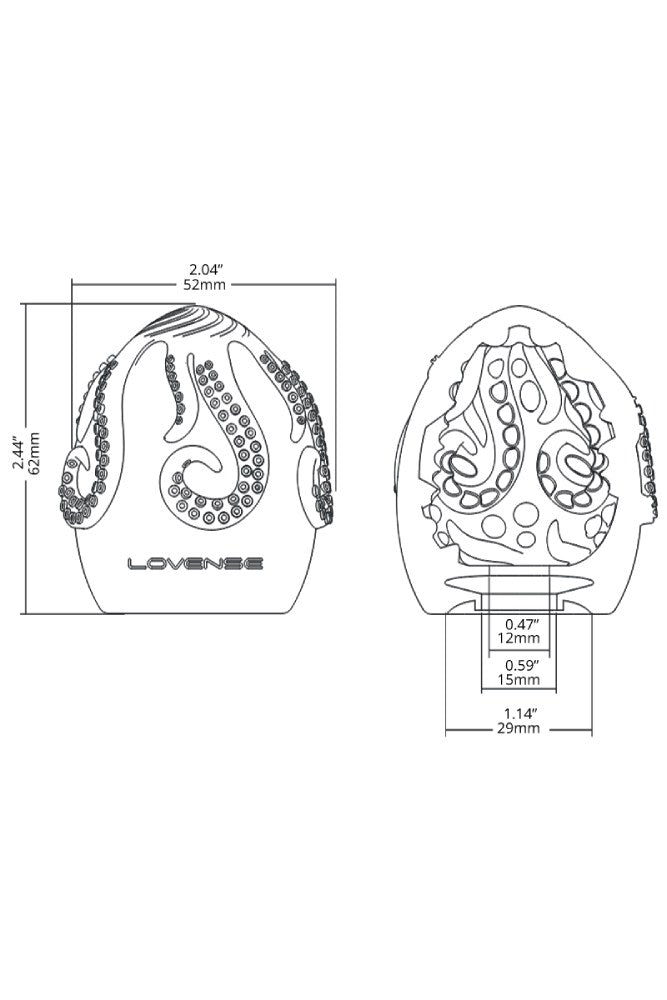 Lovense - Kraken Egg Masturbator - White Sex Toy - Tophatter Daily Deals