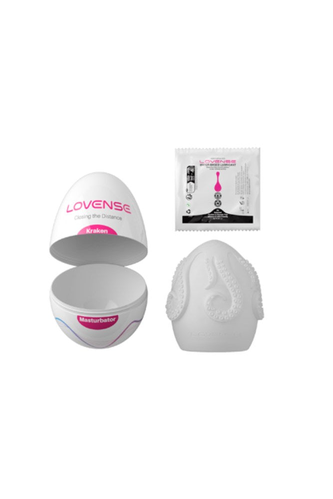 Lovense - Kraken Egg Masturbator - White White Single Sex Toy - Tophatter Daily Deals