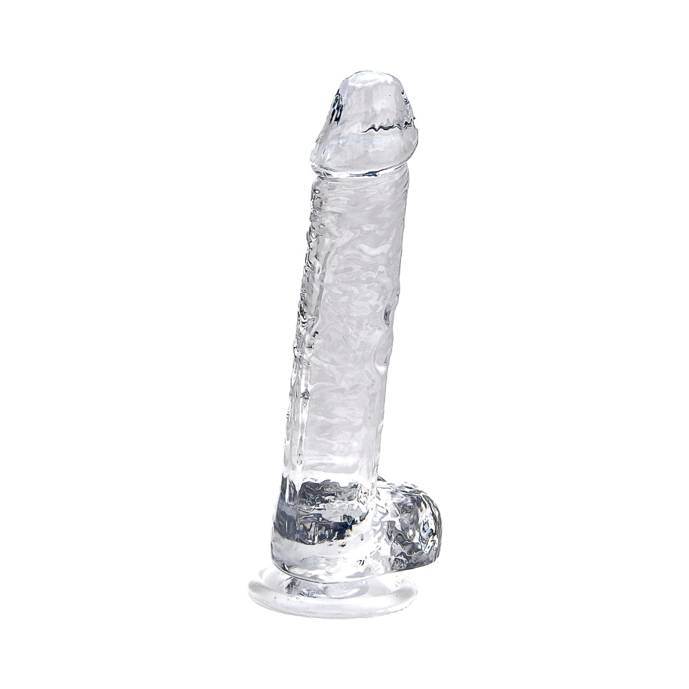 Loving Joy 7.5 Inch Clear Dildo with Balls – Realistic Suction Cup Dildo 7.5 Inch Length 1.4 Inch Diameter > Dildos > Realistic Dildos - Tophatter Daily Deals