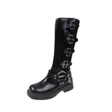 Elegant Low Heel Trend Punk Gothic Rock Boots Boots - Tophatter Daily Deals