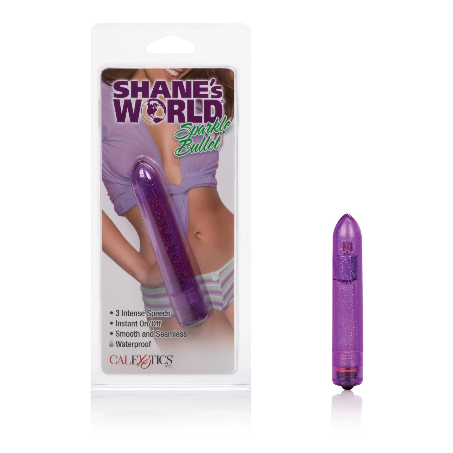 Shane's World Sparkle Bullet – Compact Discreet Bullet Vibrator > Sex Toys For Ladies > Clitoral Vibrators and Stimulators - Tophatter Daily Deals