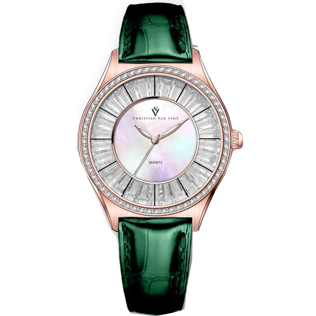 Christian Van Sant Women's Luna // CV3207 Mother of pearl Watches - Tophatter Daily Deals