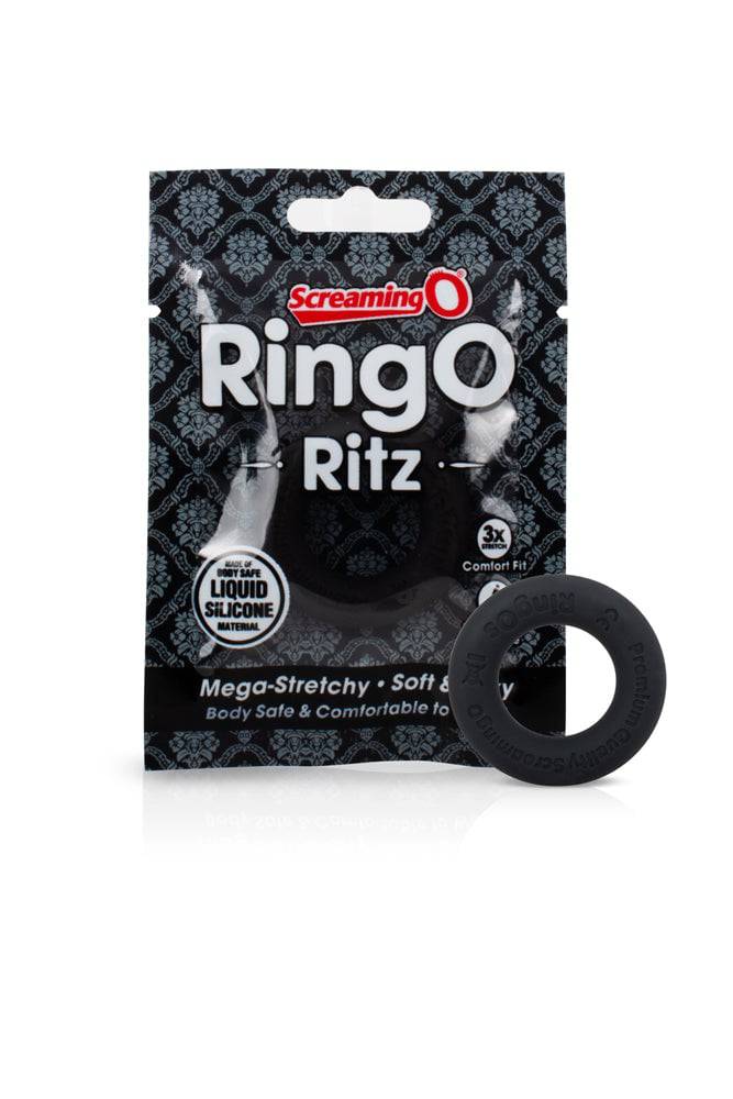 Screaming O - RingO - Ritz Stretchy Silicone Cock Ring - Black Sex Toy - Tophatter Daily Deals