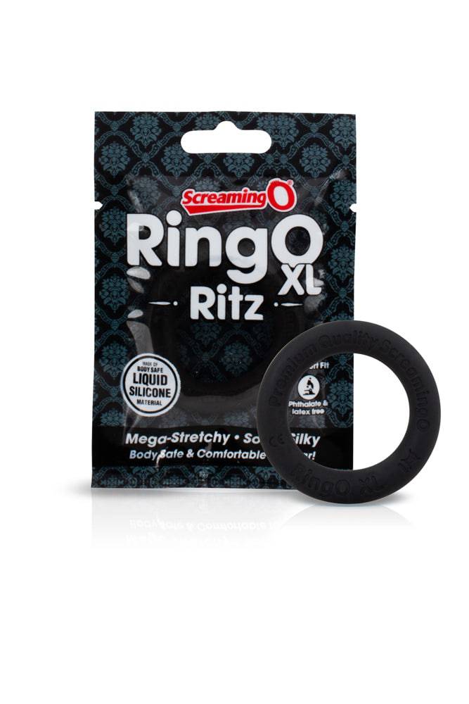 Screaming O - RingO - Ritz XL Stretchy Silicone Cock Ring - Black Sex Toy - Tophatter Daily Deals