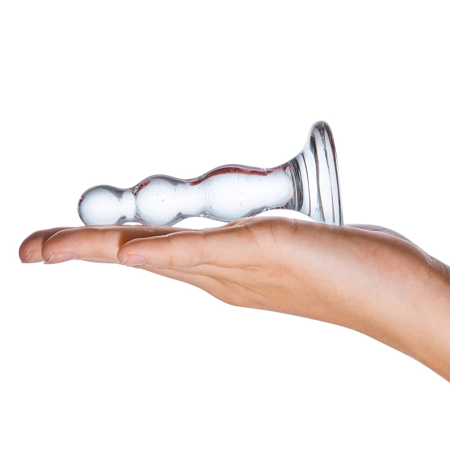 Glas 4 Inch Triple Play Beaded Clear Glass Butt Plug > Glass > Toys - Tophatter Daily Deals