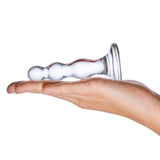 Glas 4 Inch Triple Play Beaded Clear Glass Butt Plug > Glass > Toys - Tophatter Daily Deals