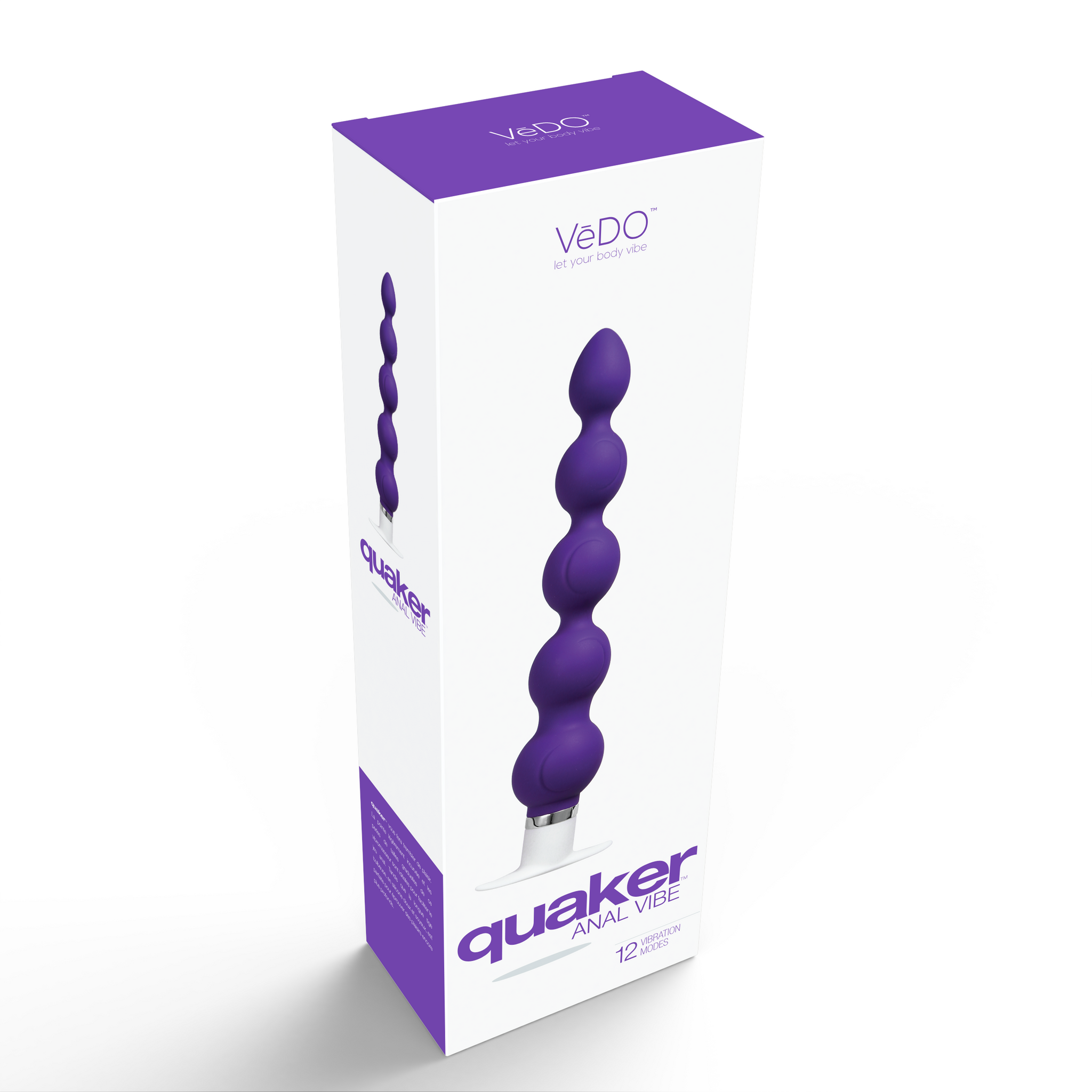 Quaker Indigo Anal Vibrator with Silicone Texture and 12 Modes > Anal Range > Anal Beads - Tophatter Daily Deals