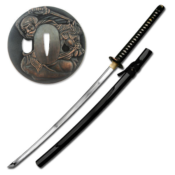 TEN RYU - HAND FORGED SAMURAI SWORD WITH DISPLAY STAND - Tophatter Daily Deals