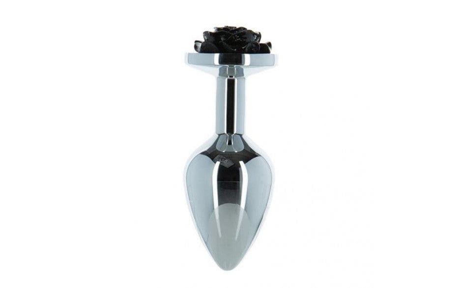 Black Rose 3 Inch Metal Butt Plug > Anal Range > Jewel Butt Plugs - Tophatter Daily Deals