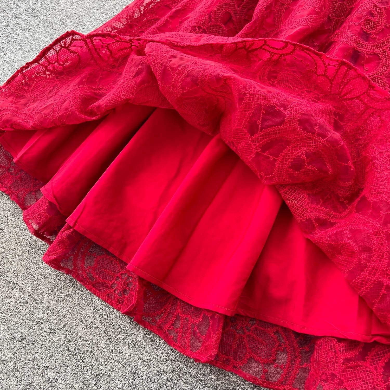 Luxury Beading Lace Embroidered Formal Evening Dress Maxi Dresses - Tophatter Daily Deals