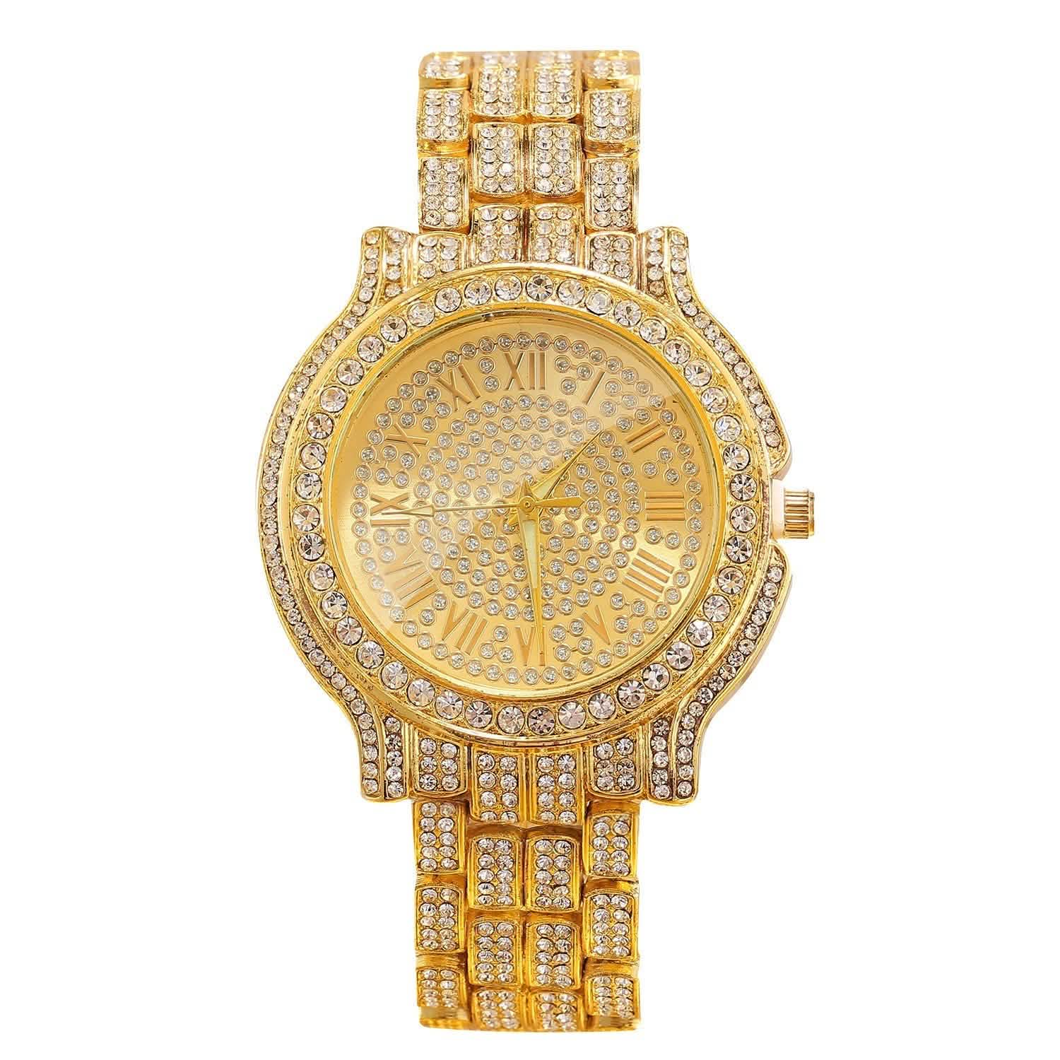 Luxury Crystal Rhinestone Quartz Watch Watches - Tophatter Daily Deals
