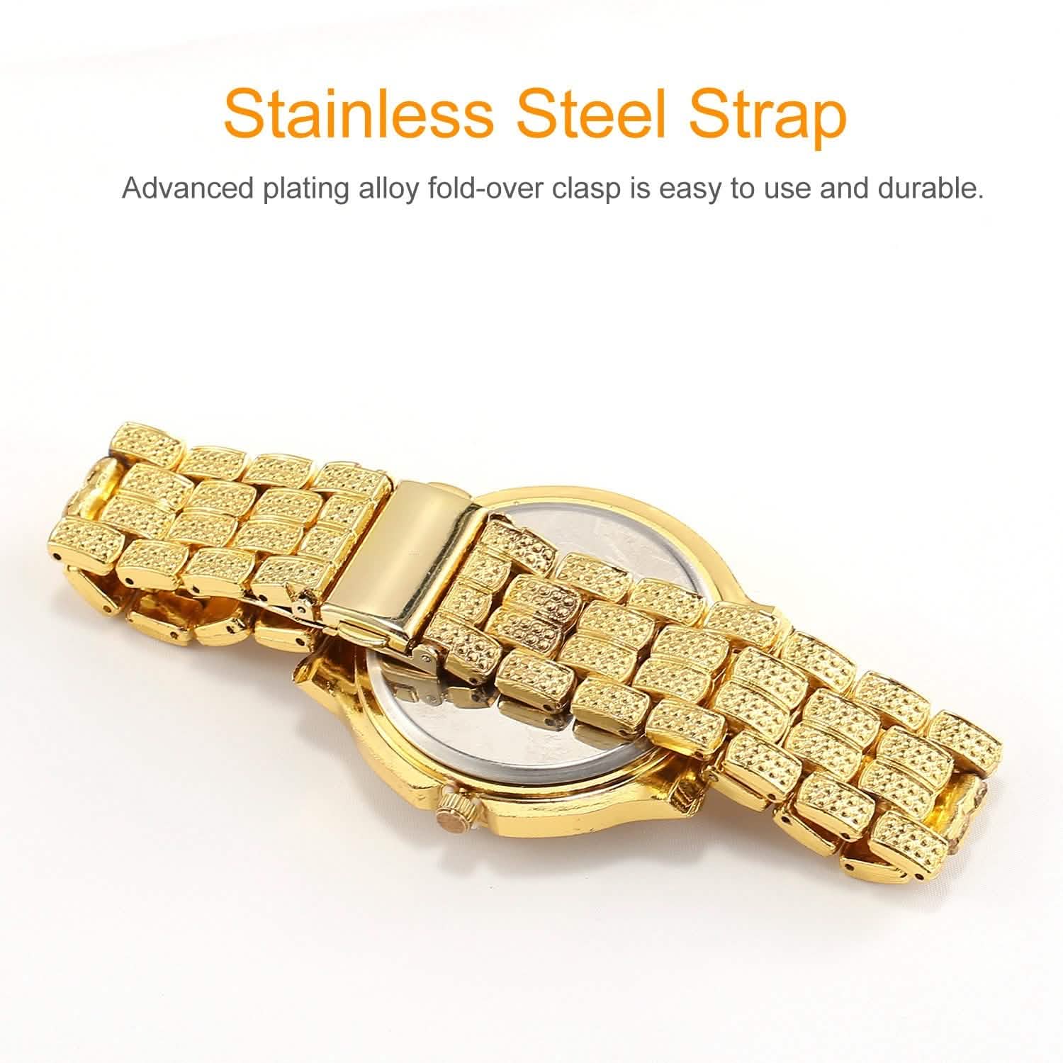 Luxury Crystal Rhinestone Quartz Watch Watches - Tophatter Daily Deals