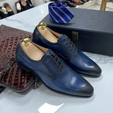 Luxury Lace-Up Formal Office Business Oxford Dress Shoes Men Dresses Shoes - Tophatter Daily Deals