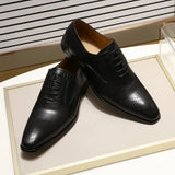 Luxury Lace-Up Formal Office Business Oxford Dress Shoes Men Dresses Shoes - Tophatter Daily Deals