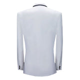 Luxury Patchwork Blazer Single-Button Jacket for Men Men Blazer - Tophatter Daily Deals