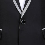 Luxury Patchwork Blazer Single-Button Jacket for Men Men Blazer - Tophatter Daily Deals