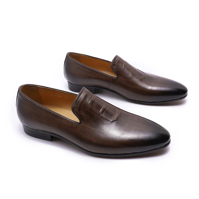 Luxury Suit Formal Genuine Leather Dress Loafers Shoes Men Dresses Shoes - Tophatter Daily Deals
