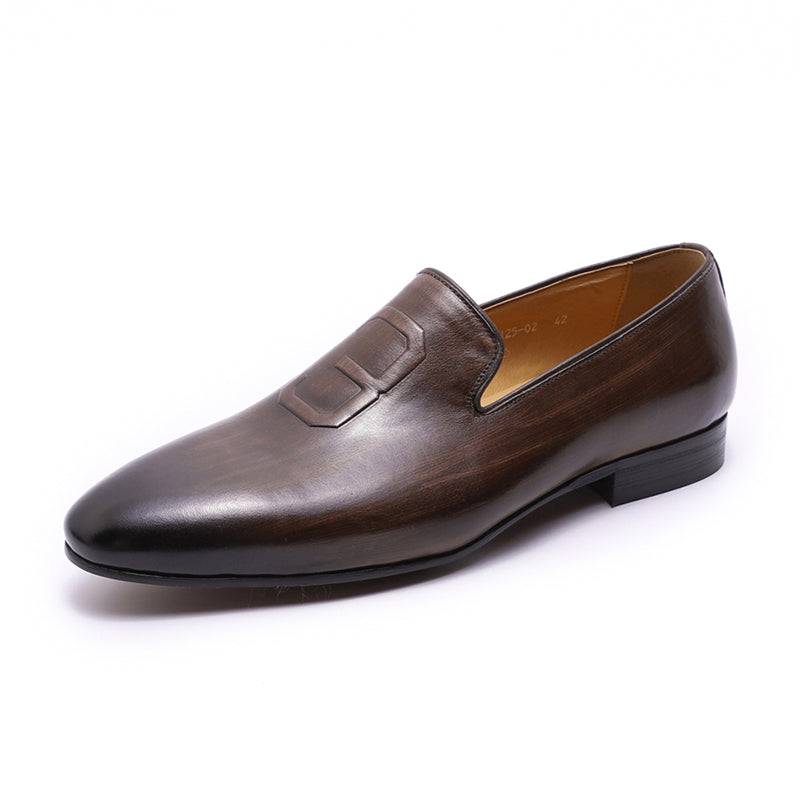 Luxury Suit Formal Genuine Leather Dress Loafers Shoes Men Dresses Shoes - Tophatter Daily Deals