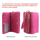 Luxury Women's Leather Clutch Wallet Handbags & Wallets - Tophatter Daily Deals