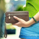 Luxury Women's Leather Clutch Wallet Handbags & Wallets - Tophatter Daily Deals