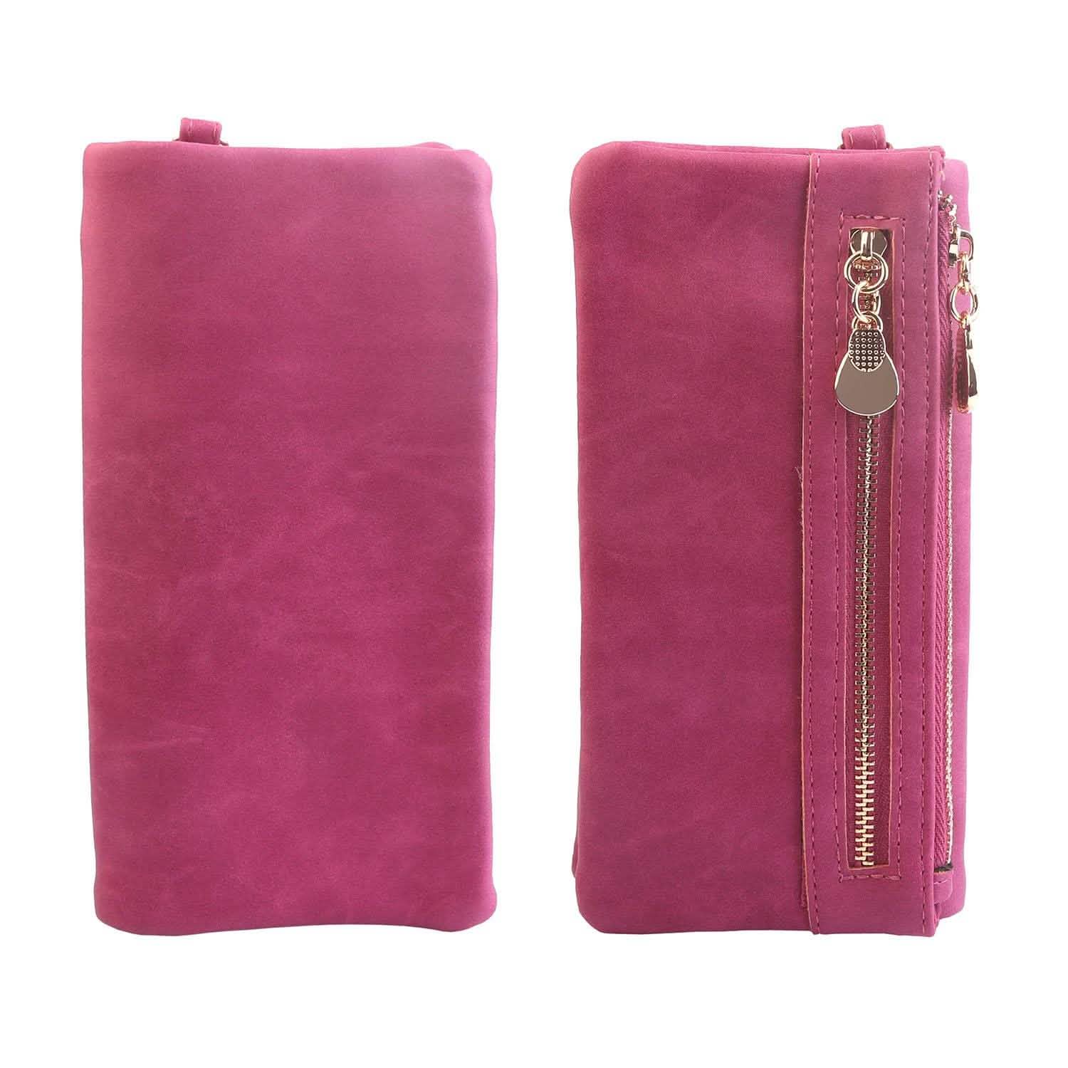 Luxury Women's Leather Clutch Wallet Handbags & Wallets - Tophatter Daily Deals