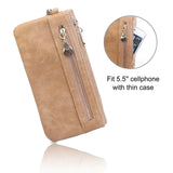 Luxury Women's Leather Clutch Wallet Handbags & Wallets - Tophatter Daily Deals