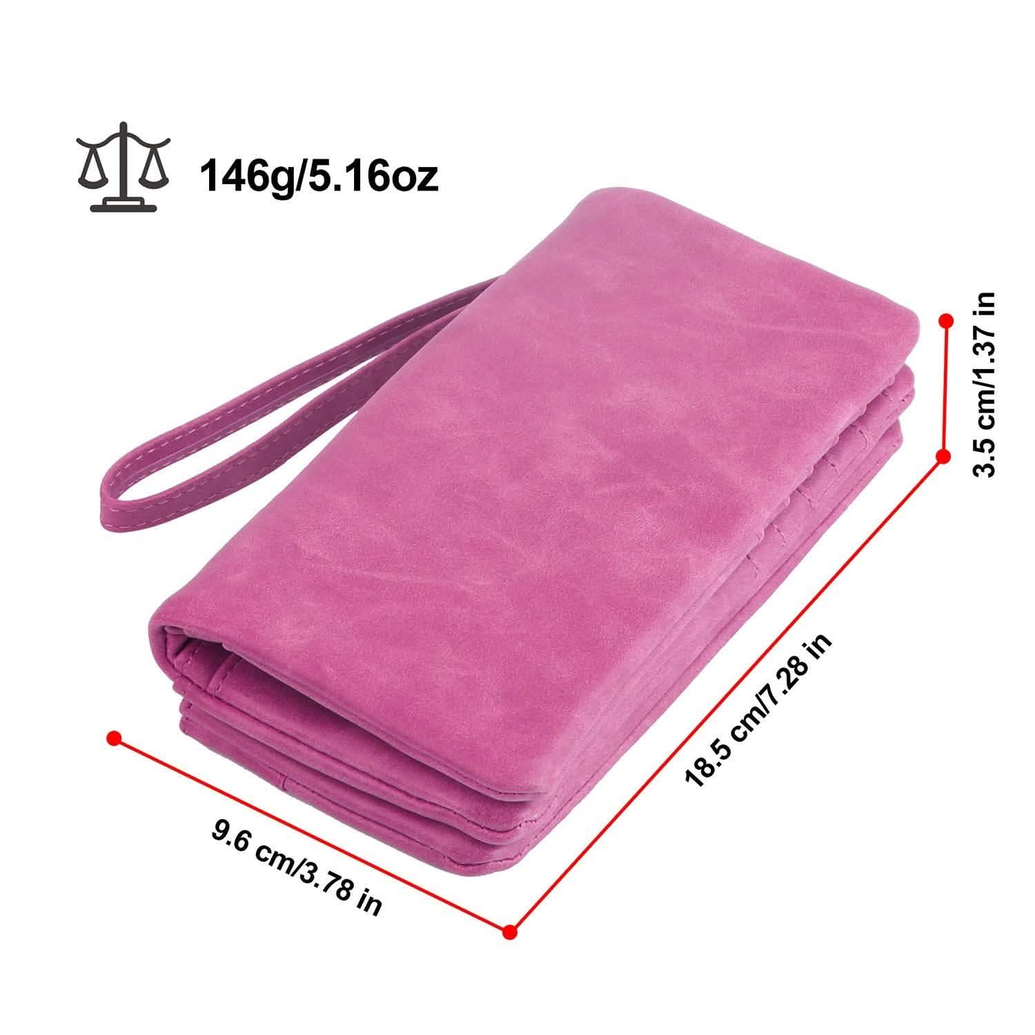 Luxury Women's Leather Clutch Wallet Handbags & Wallets - Tophatter Daily Deals