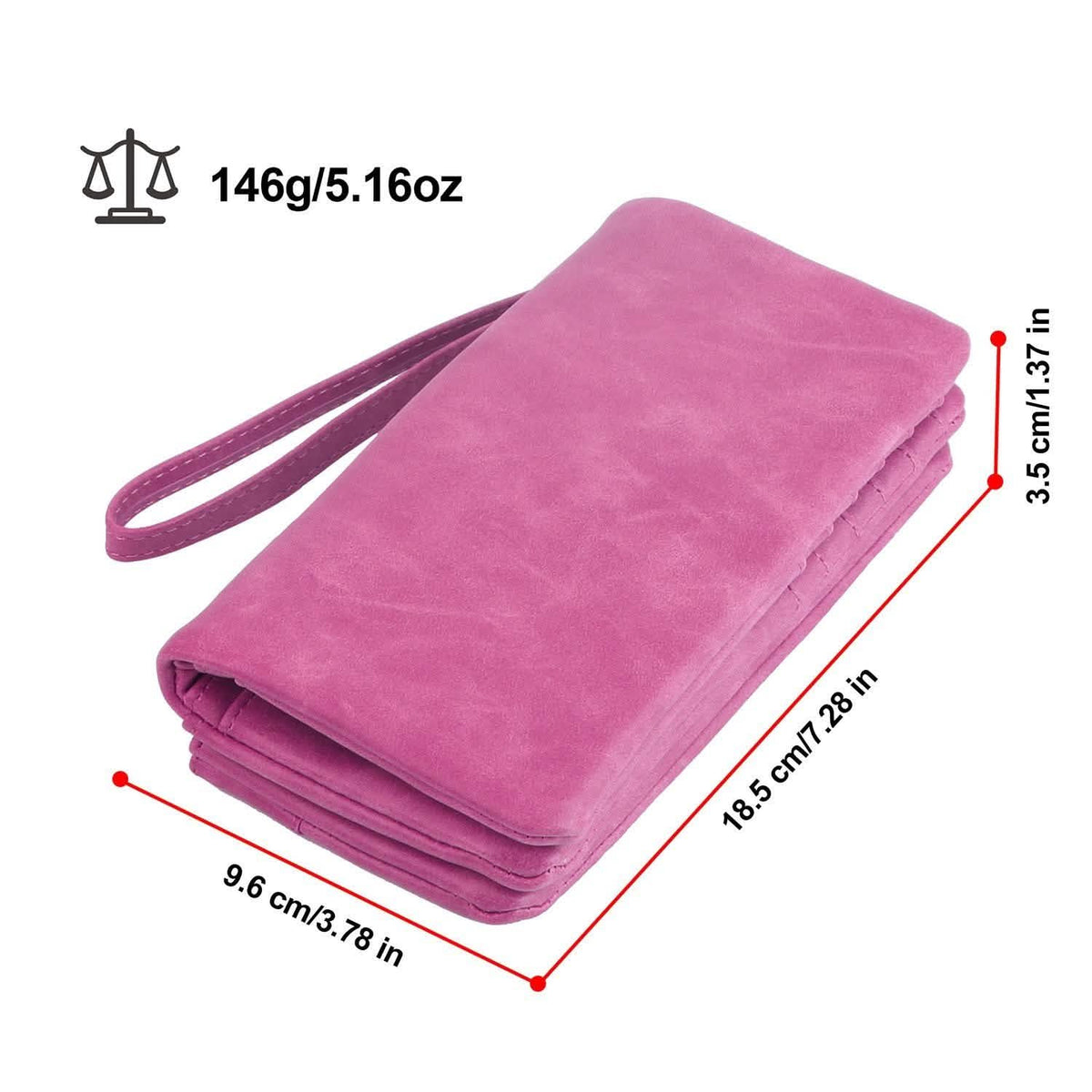 Luxury Women's Leather Clutch Wallet Handbags & Wallets - Tophatter Daily Deals