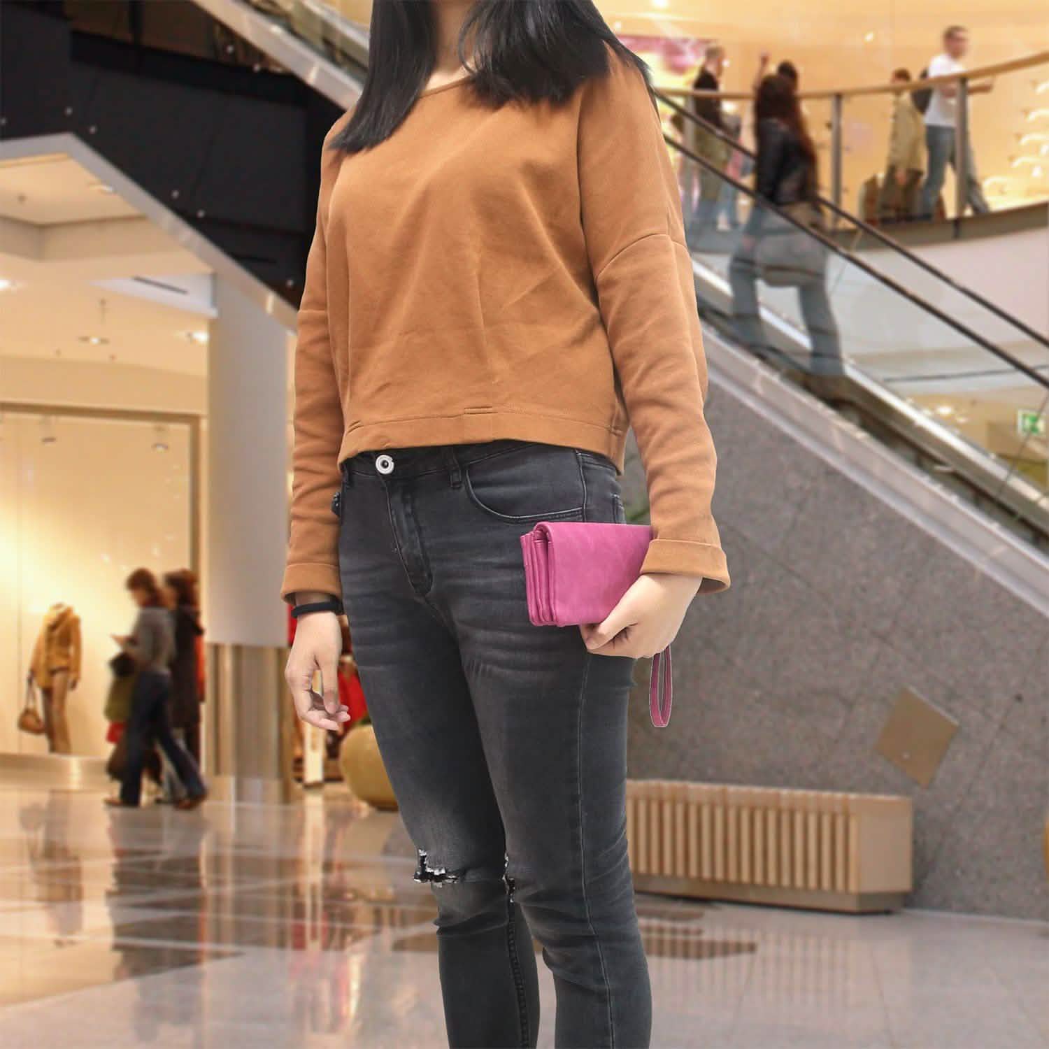 Luxury Women's Leather Clutch Wallet Handbags & Wallets - Tophatter Daily Deals