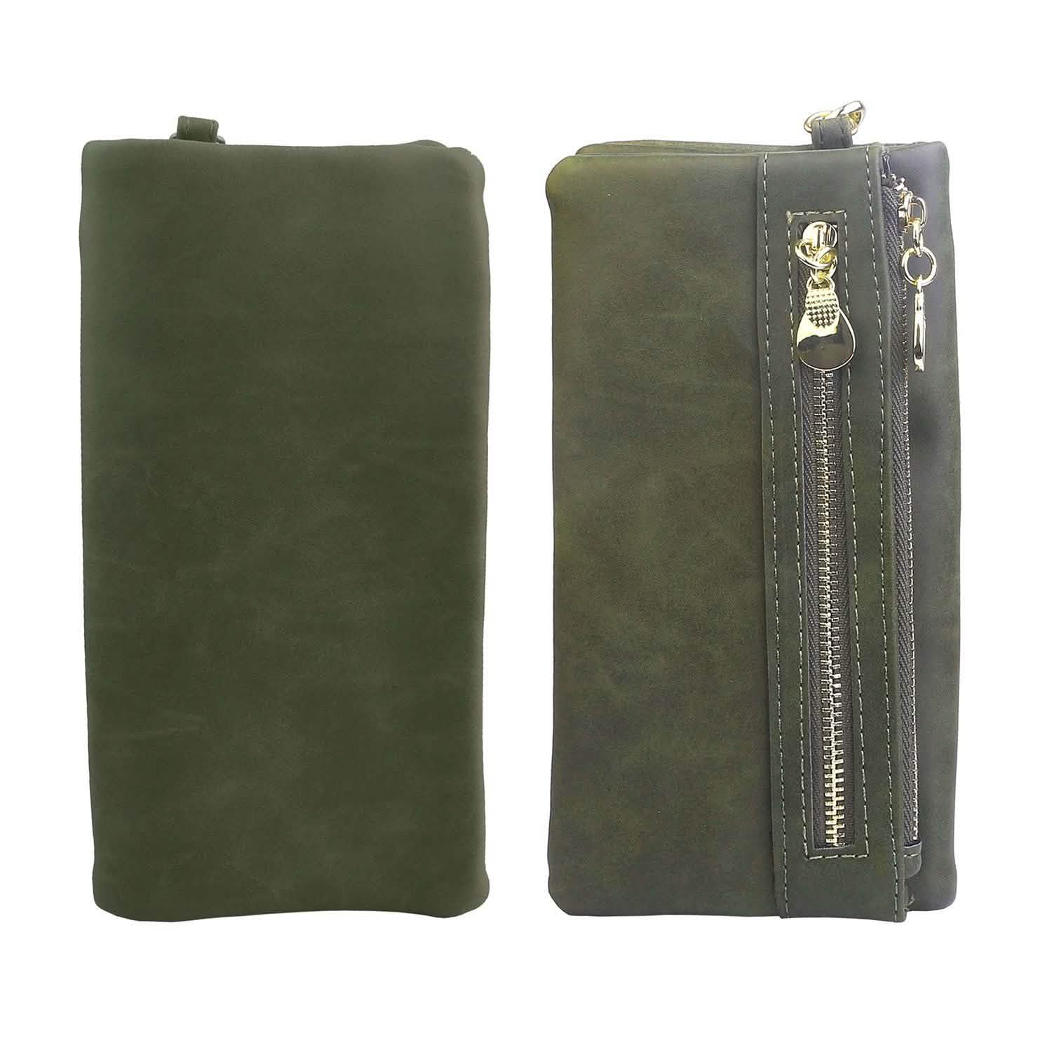 Luxury Women's Leather Clutch Wallet Handbags & Wallets - Tophatter Daily Deals