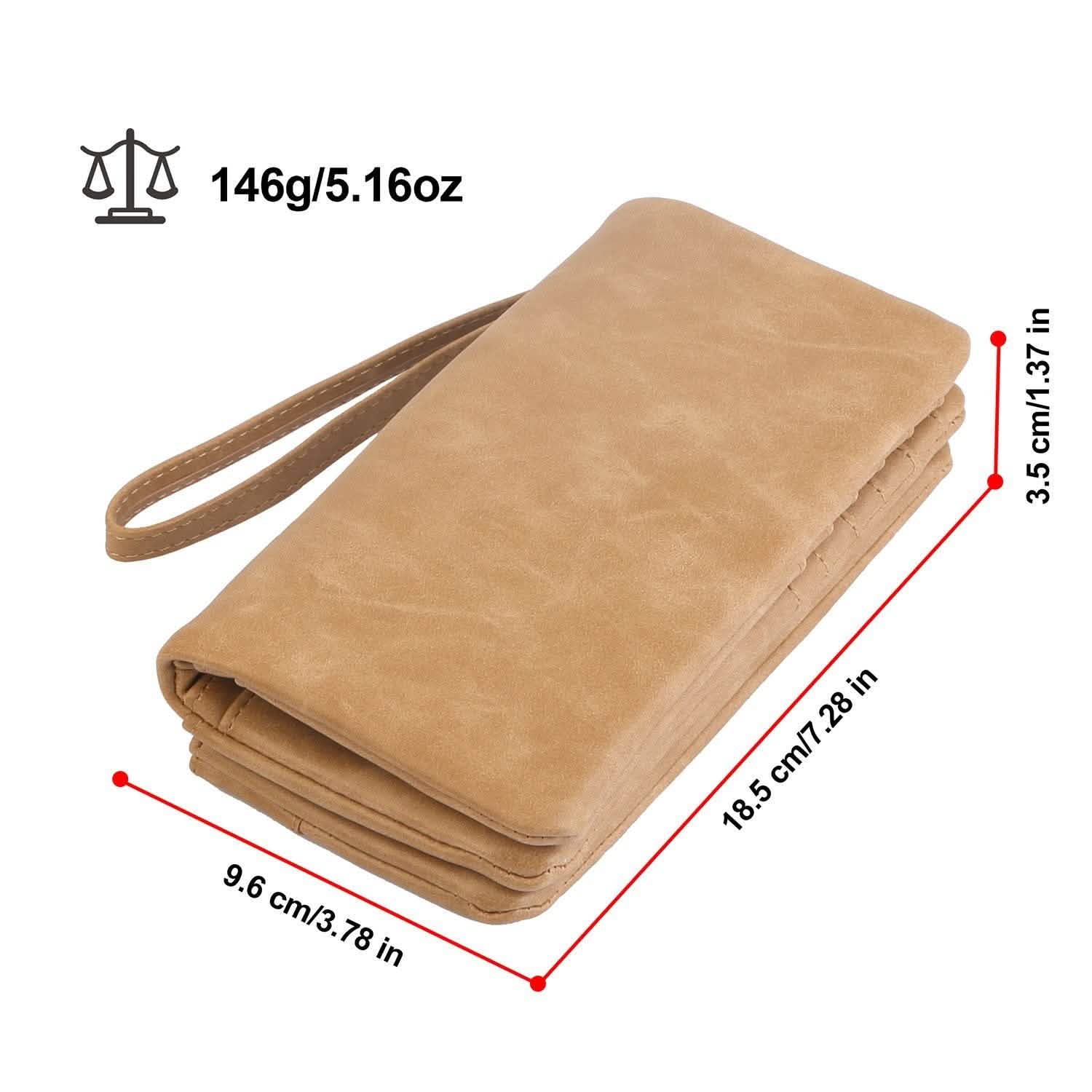 Luxury Women's Leather Clutch Wallet Handbags & Wallets - Tophatter Daily Deals