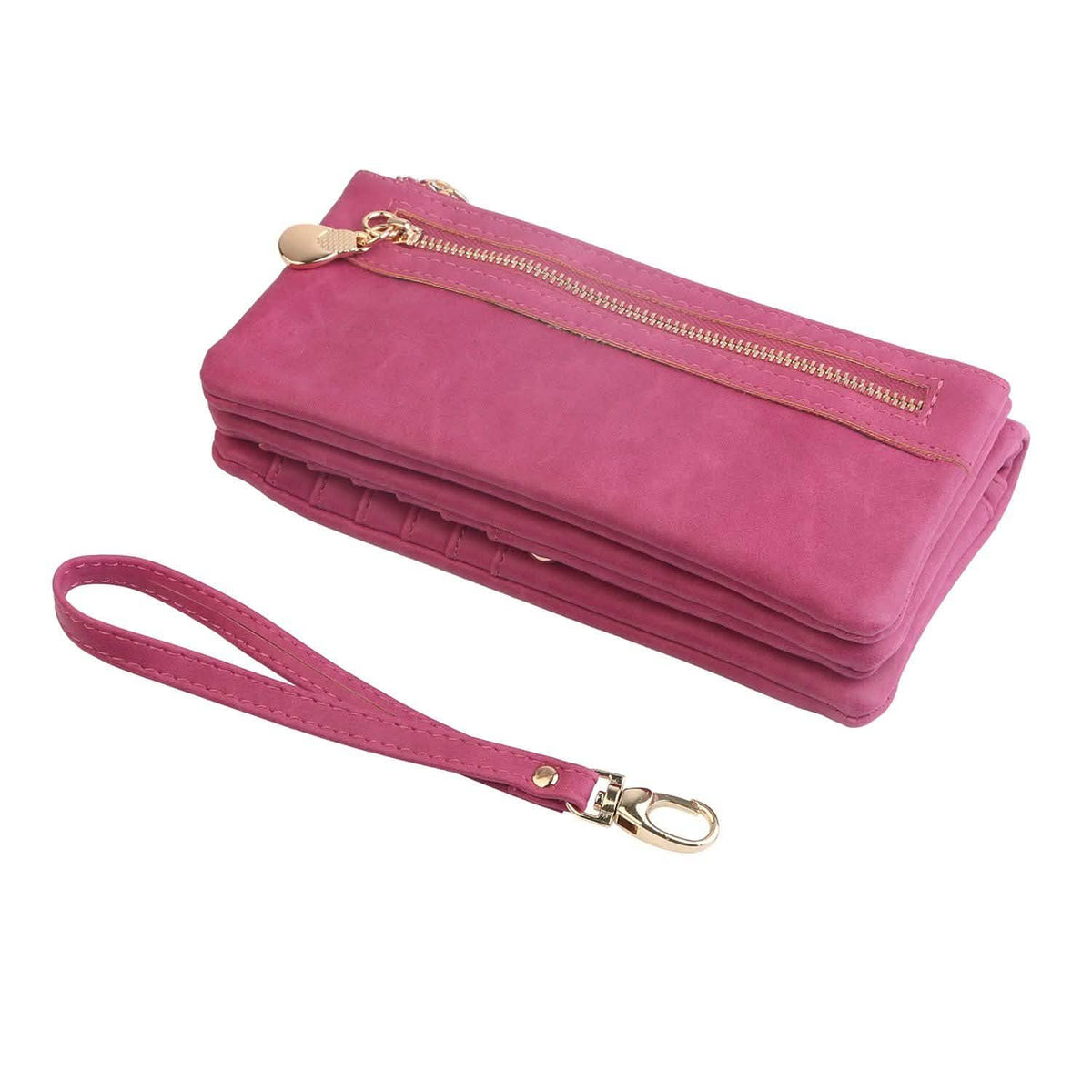 Luxury Women's Leather Clutch Wallet Handbags & Wallets - Tophatter Daily Deals