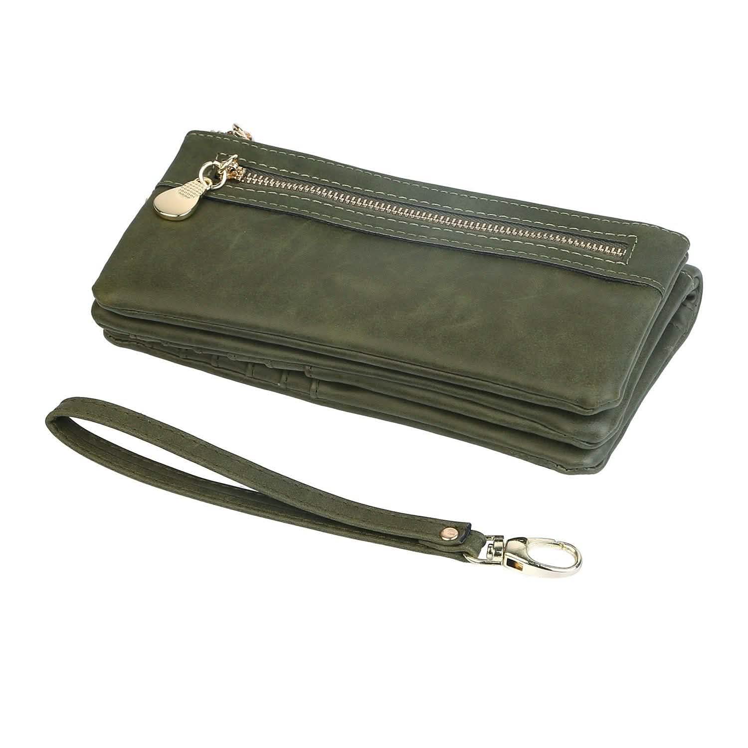 Luxury Women's Leather Clutch Wallet Handbags & Wallets - Tophatter Daily Deals