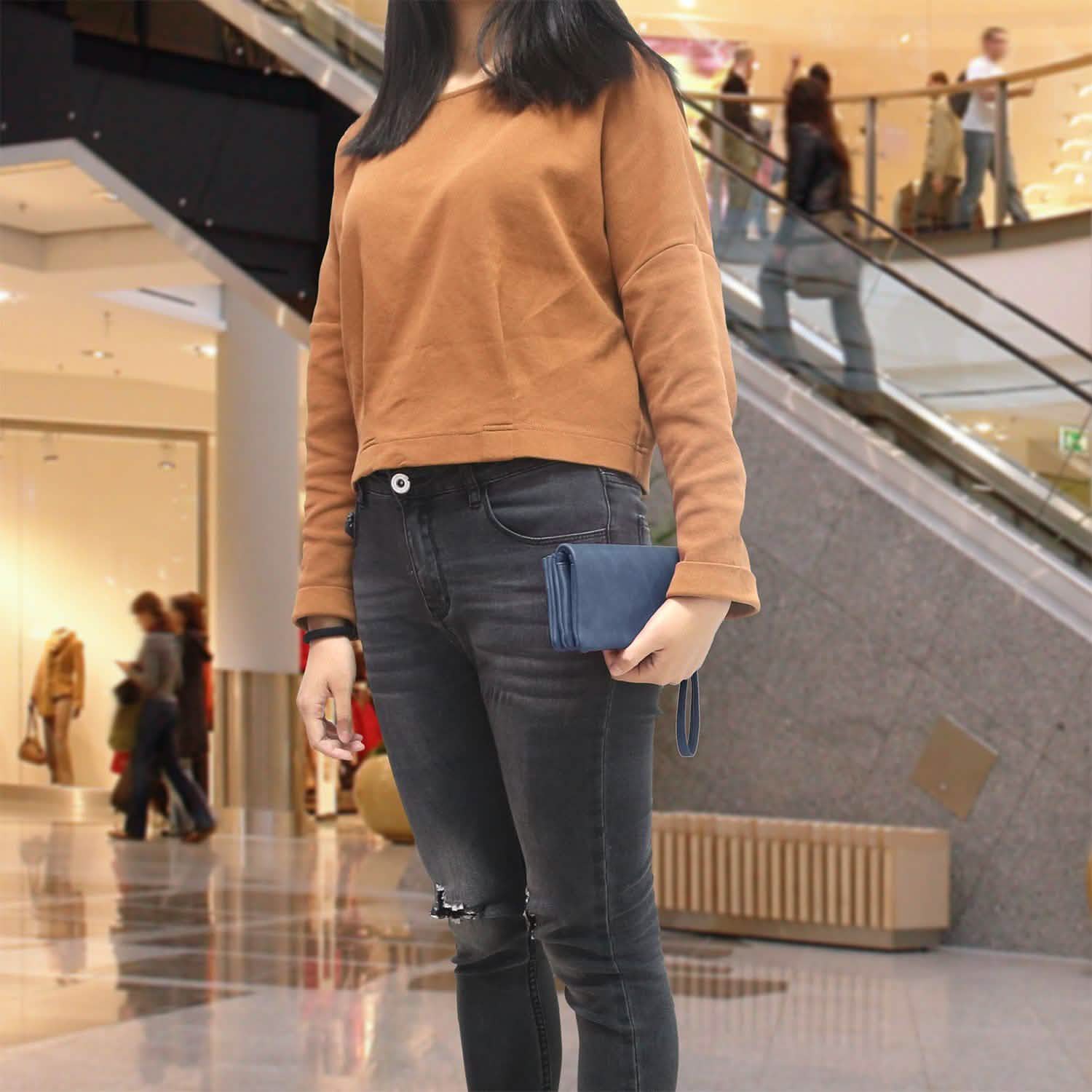 Luxury Women's Leather Clutch Wallet Handbags & Wallets - Tophatter Daily Deals