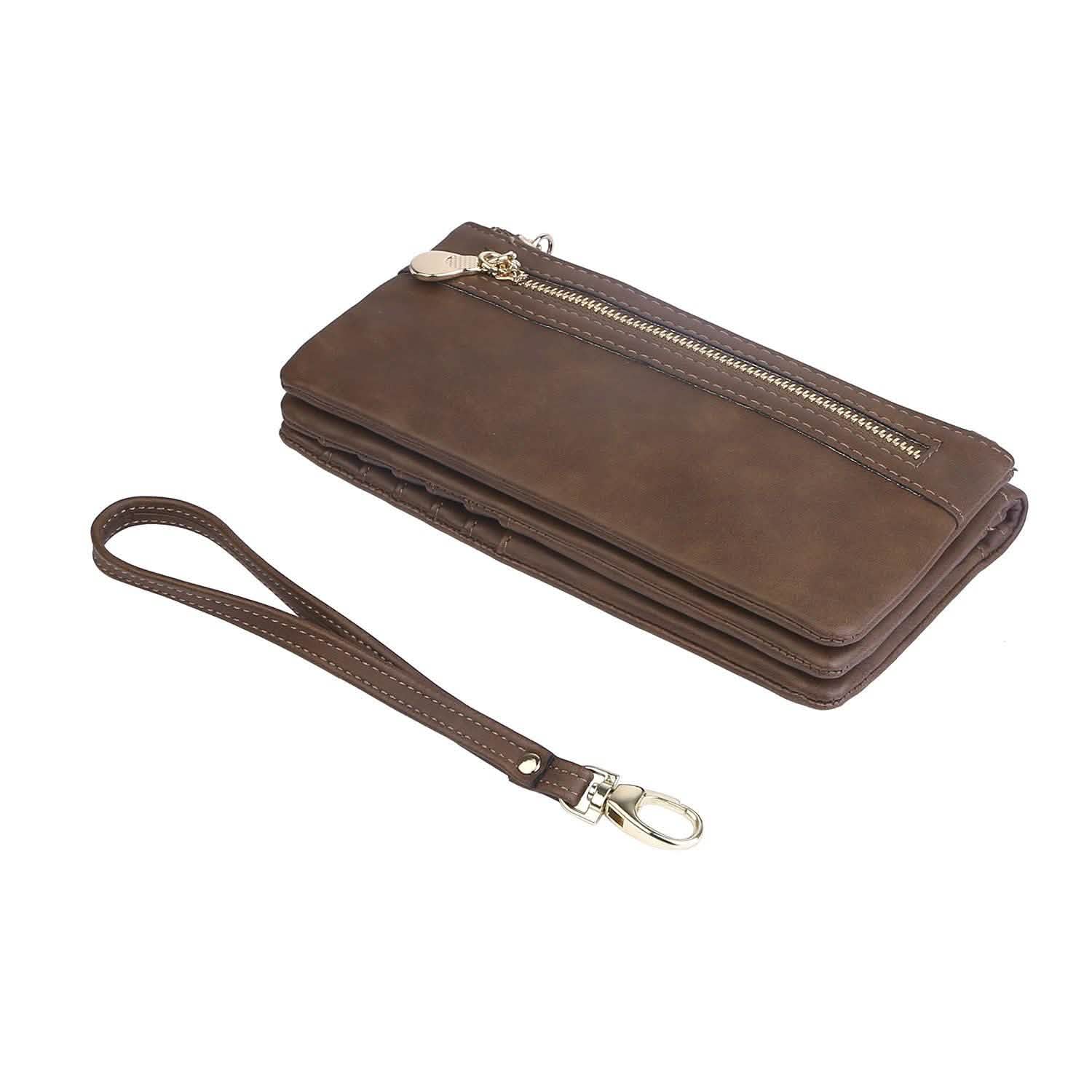 Luxury Women's Leather Clutch Wallet Handbags & Wallets - Tophatter Daily Deals