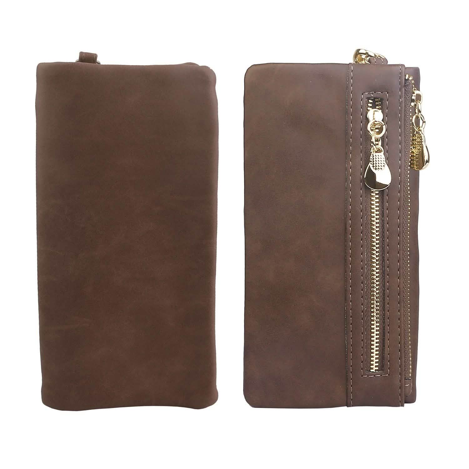 Luxury Women's Leather Clutch Wallet Handbags & Wallets - Tophatter Daily Deals